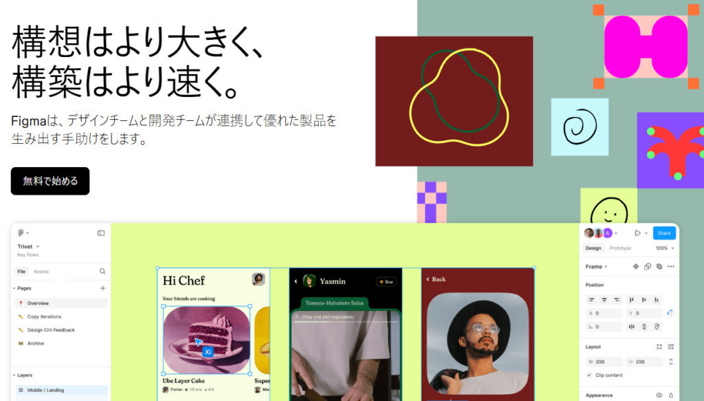 Figmaのファーストビュー